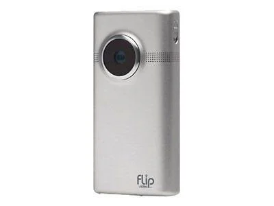 Flip Video MinoHD M2120M - Camcorder - 720p - 1.6 MP - flash 8 GB - internal flash memory - brushed metal