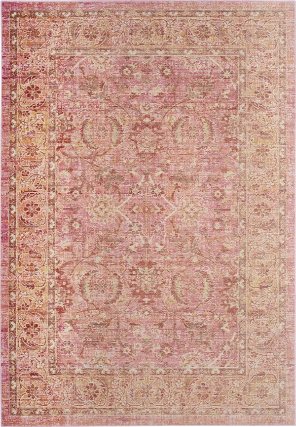 Safavieh WDS341B Windsor Pink - Orange Area Rug - 6& x 6& Square