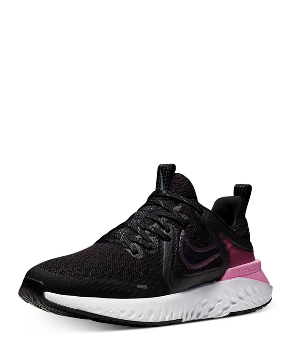 Nike Legend React 2 Black/Pink Women's Running Shoes, Size: 7.5