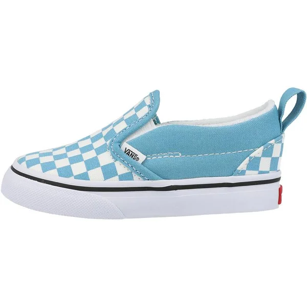 Vans Toddler Checkerboard Slip-On V (Delphinium Blue/True White) 8.5 Toddler