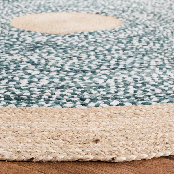 Safavieh Cape Cod 210 Area Rug, Rust, Natural, 4& x 4& Round