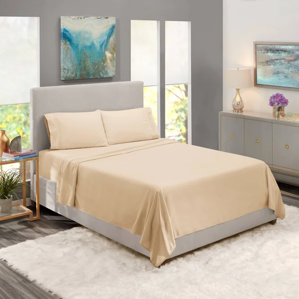 Nestl Bedding Extra-Soft Microfiber Bed Sheet Set - California King - Lavender