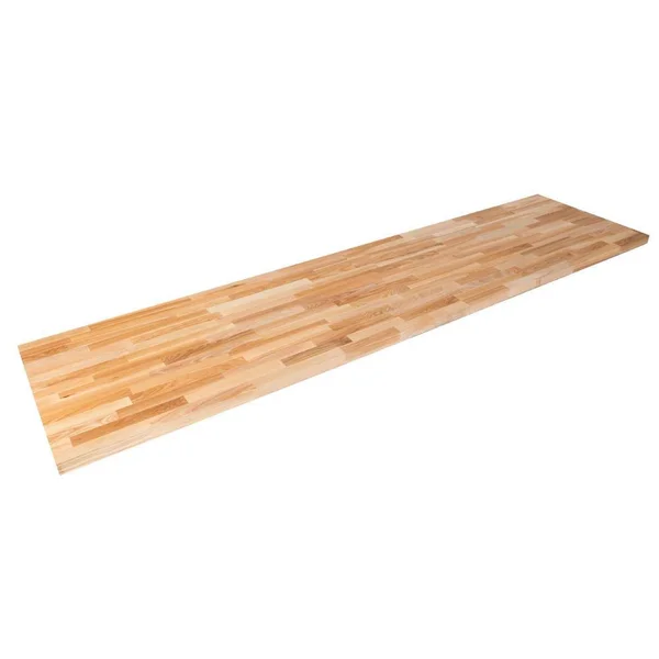 Hardwood Reflections Unfinished Ash 10 ft. L x 25 in. D x 1.5 in. T Butcher Block Countertop