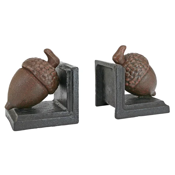 Design Toscano SP392 Grande Acorn Cast Iron Sculptural Bookend Pair