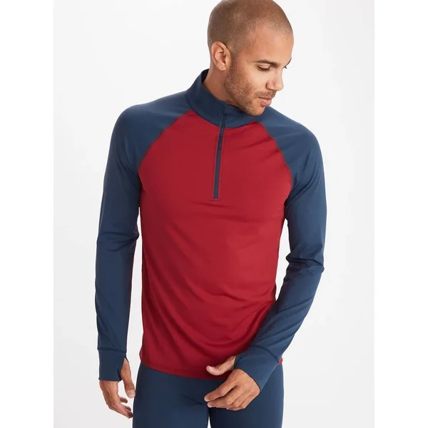Marmot Baselayer 1/2-Zip Top - Men's Black - XL