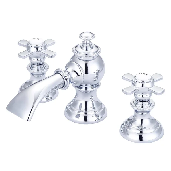Water Creation F2-0013-01-FX Modern Classic Chrome Widespread Lavatory Faucets with Pop-Up Drain