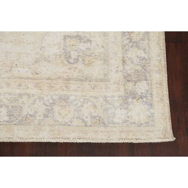 Muted Distressed Tabriz Persian Area Rug 8x11