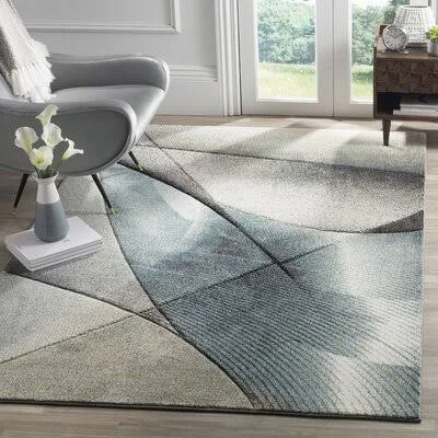 Anne Gray/Teal Area Rug Orren Ellis Rug Size: Square 4&