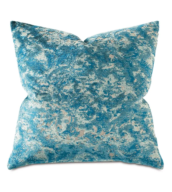 Studio 773 - Byzantine Velvet Decorative Pillow in Lagoon, 22X22