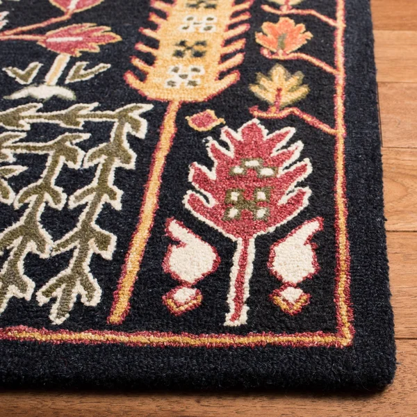 Safavieh Aspen Rug Collection APN522Z - Black, Red - 5& x 8&