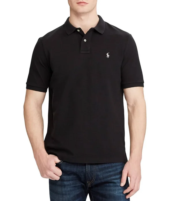 Polo Ralph Lauren Men's Classic Fit Mesh Polo - Black L
