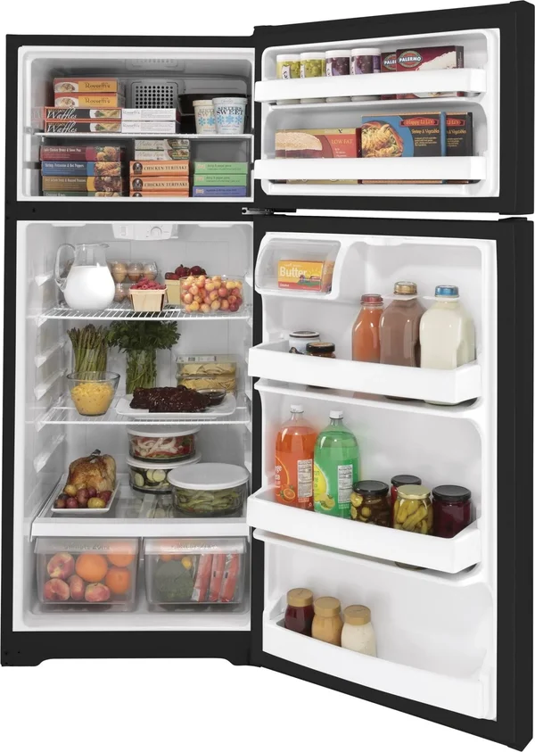 GE GTS18DTNRBB 17.5 cu.ft. Black Top Freezer Refrigerator