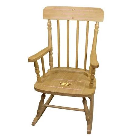 MyBambino Princess Crown Natural Spindle Rocking Chair