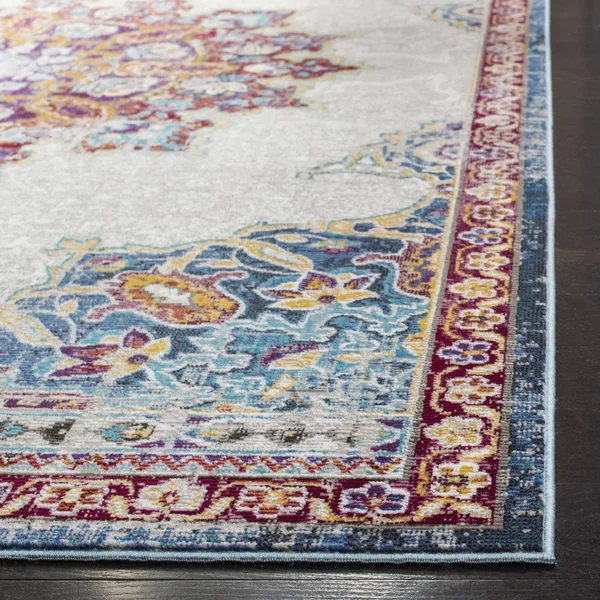 Safavieh Aria ARA103A 5&1x22 x 7&6x22 Ivory, Navy Area Rug