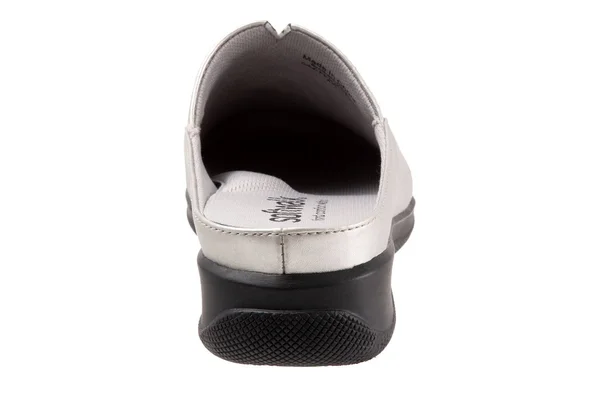 Women's Softwalk &San Marcos& Woven Clog, Size 7.5 W - Metallic