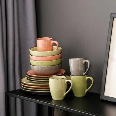 Navia 16 Piece Dinnerware Set - Service for 4 Millwood Pines Color: Jardin