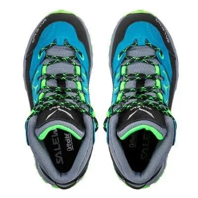 Salewa Alp Trainer Mid GORE-TEX Boots Blue Green Black Kids - 35