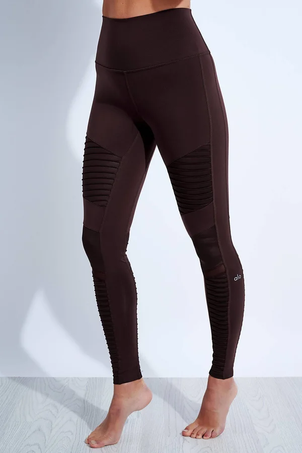 Alo Yoga High-Waist Moto Legging - Women's Oxblood - M
