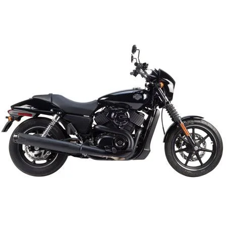 Two Brothers Racing Long Comp-S Ceramic Black Muffler with Carbon Fiber Tip 005-3970499-B