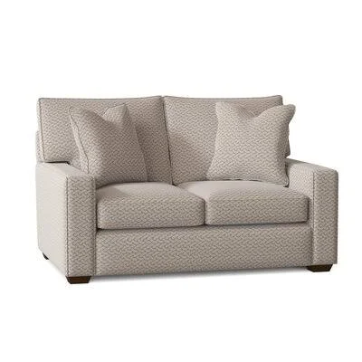 Brisa 58x22 Recessed Arm Loveseat Body Fabric: Calvin Moondust