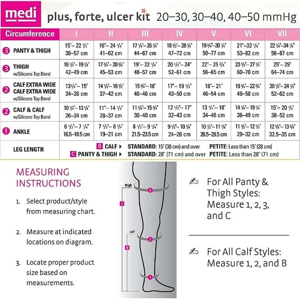 Mediven Plus 30-40 mmHg Open Toe Thigh High w/ Waist Attachment