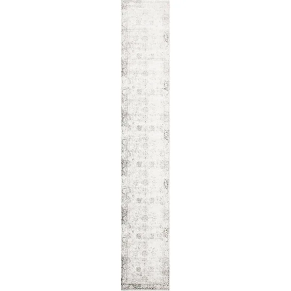 Unique Loom Sofia Casino Gray 3& 3 x 19& 8 Runner Rug, Grey
