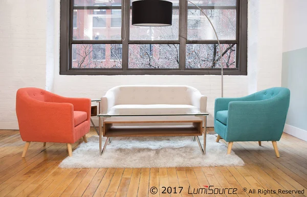 LumiSource Black Salon Floor Lamp