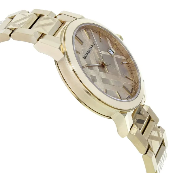 Burberry BU9038 Unisex Swiss Gold Ion-Plated Stainless Steel Watch