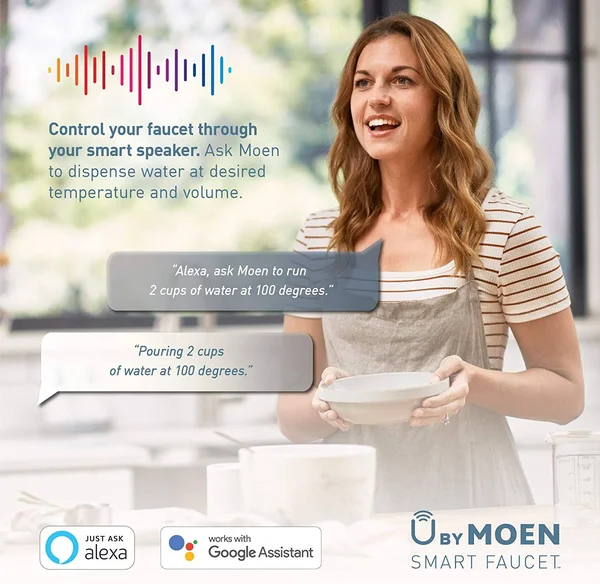 Moen Arbor Voice Activated One-Handle Pulldown Kitchen Faucet - Oil-Rubbed Bronze - 7594EVORB