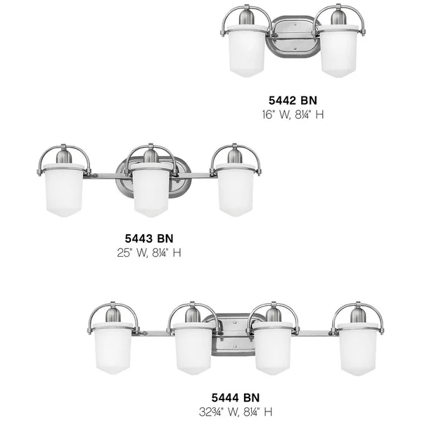 Hinkley Clancy Bath Brushed Nickel 3 Light 5443BN
