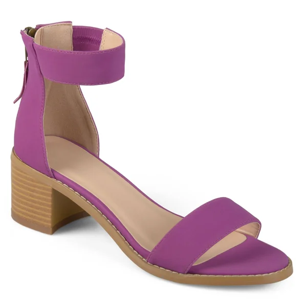 Journee Collection Women's Percy Sandals - Plum
