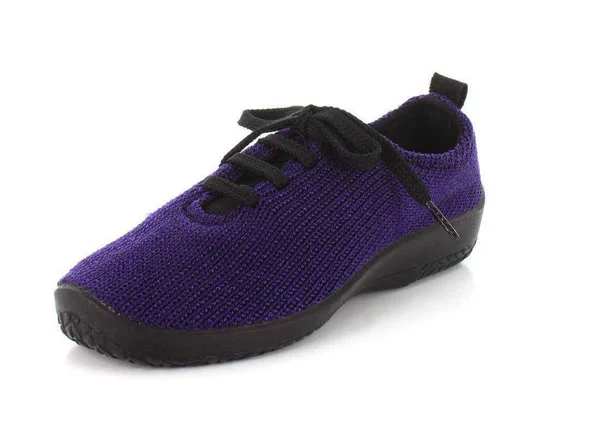 Arcopedico Women's LS Tie Knit Oxford, Purple Plum, 8