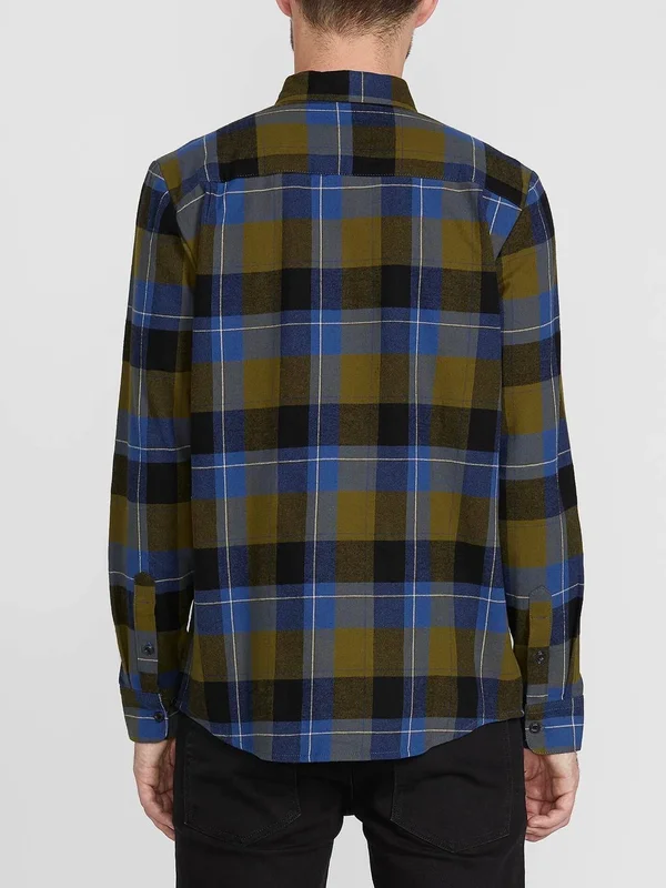 Volcom Caden Plaid Shirt - Primer White