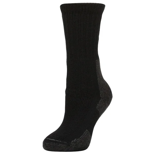 Thorlos Women's Hiking Crew 3-Pair Pack Black Socks SM (Women's Shoe 5-6.5)