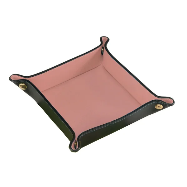Royce Leather Travel Valet Tray - Pink