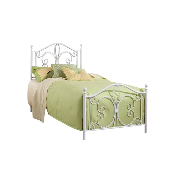 Hillsdale 1687BTW Ruby Bed Set - Twin - Rails Not Included Textured White