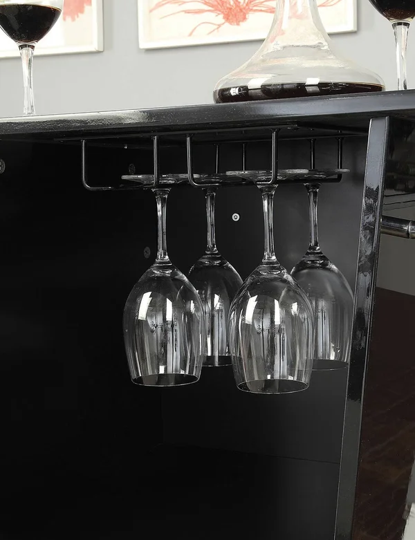Furniture of America Fuero Black Bar Table