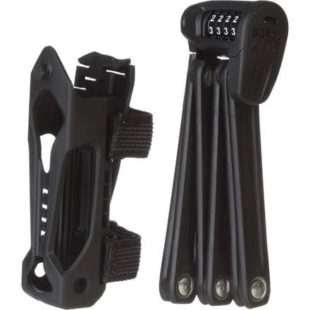 Abus Folding Bordo Combo Lite 6150 Lock - 85CM, Black