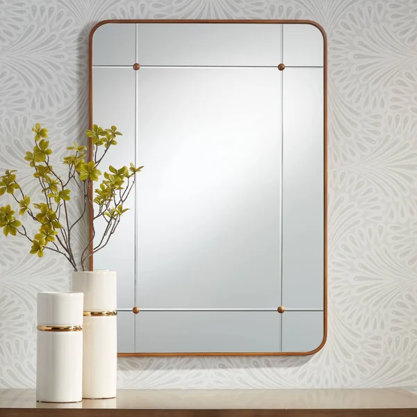 Handel Antique Gold 27x22 x 38x22 Rectangular Framed Wall Mirror