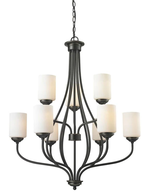 Z-Lite 414-9 Cardinal 9-Light Chandelier - Olde Bronze