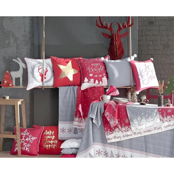 Merry Christmas Printed Decorative Tablecloth, Mikeu0026Co 55x55
