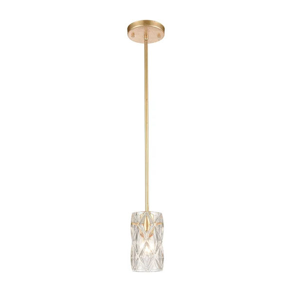 Jenning 1-Light Mini Pendant (Parisian Gold Leaf), Elk Lighting 12273/1