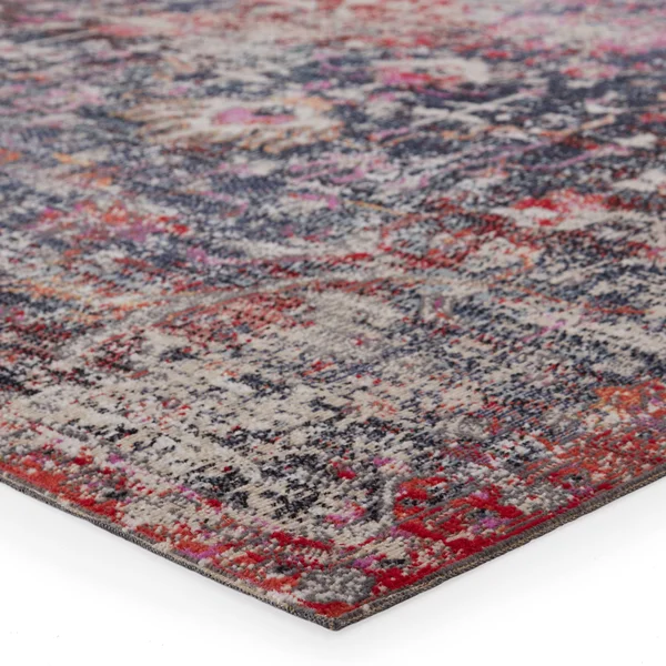 Amorette Indoor/ Outdoor Oriental Area Rug - Red/Beige - 4' x 6'