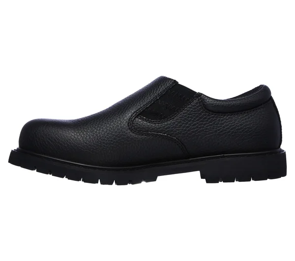 Skechers Men's Work Relaxed Fit: Cottonwood - Ekel SR Shoes - Black, 11.5