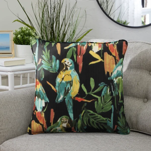 Indoor/Outdoor Develin Hightown Amazon Single Corded Square Pillow - 18x22 x 18x22