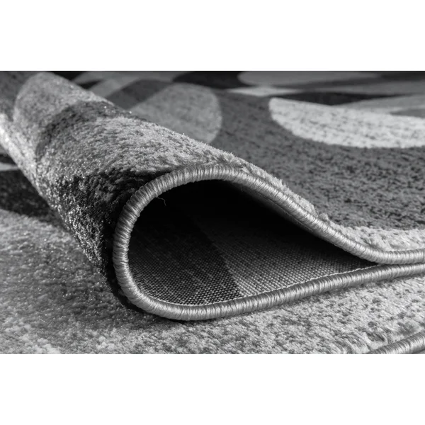 World Rug Gallery Contemporary Modern Circles Area Rug - Multi