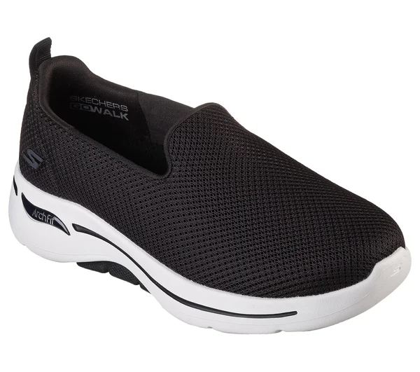 Women's Skechers GOwalk Arch Fit Grateful Slip-On, Size: 7.5, Black