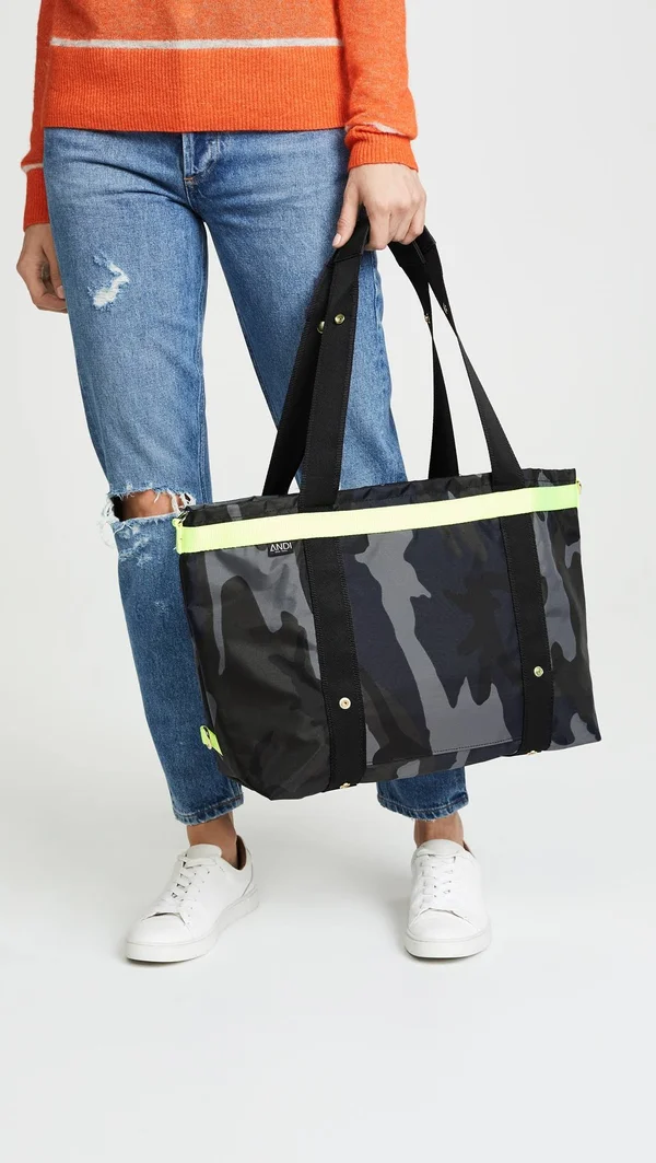 Andi The Andi Tote Ink Camo/Yellow One Size
