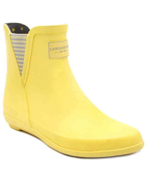 London Fog Women's Piccadilly Rain Boot - Yellow