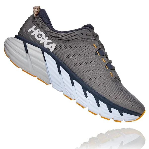 Hoka One One Men's Gaviota 3 Charcoal Gray-Ombre Blue, 12.5